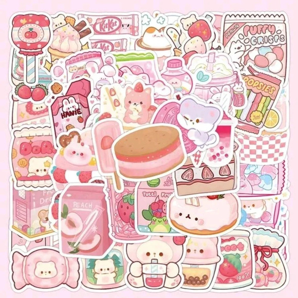 100 pc cute stickers set huge stickers for sticker books, laptops, ect - Picture 4 of 8